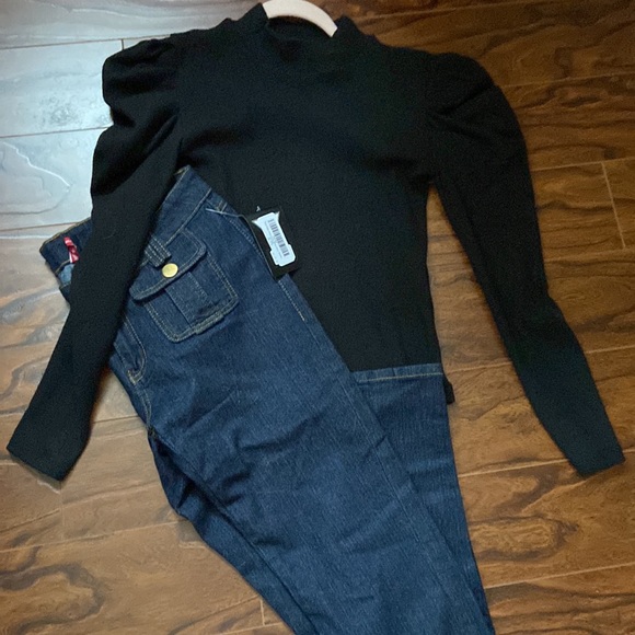 Be-Girl butt lifter dark indigo cargo pocket skinny jeans in size 11/12 - Picture 7 of 9